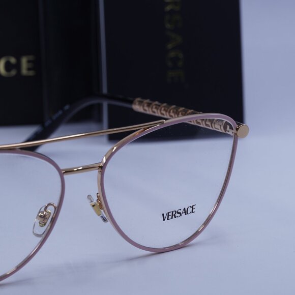 Versace VE1296 1515 Cat Eye Eyeglasses – Pastel Rose 55mm - Picture 4 of 7